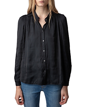 Tchin satin blouse - White
