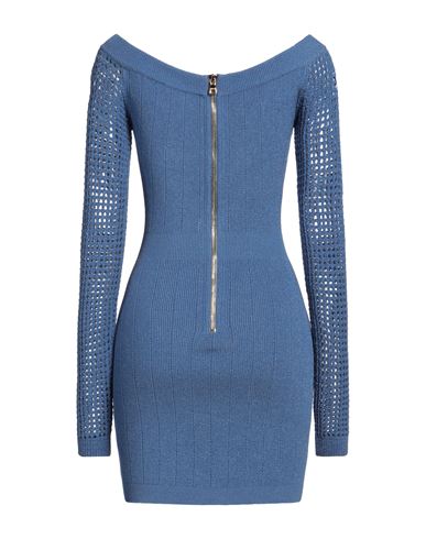 Woman Mini dress Blue Size 4 Viscose, Polyester