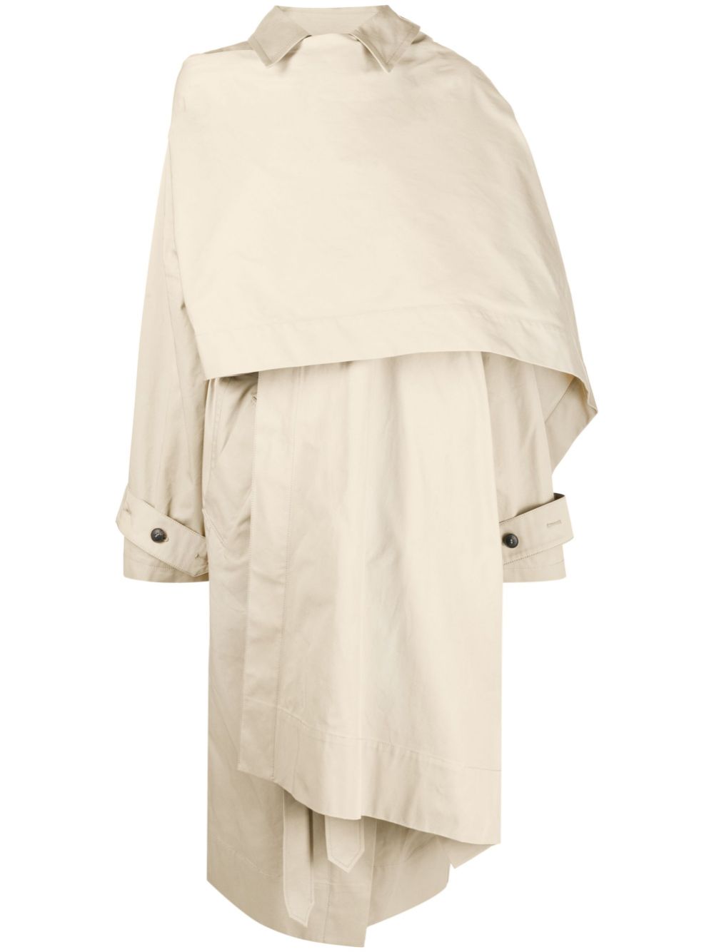 Layered long-sleeved jacket - Neutrals