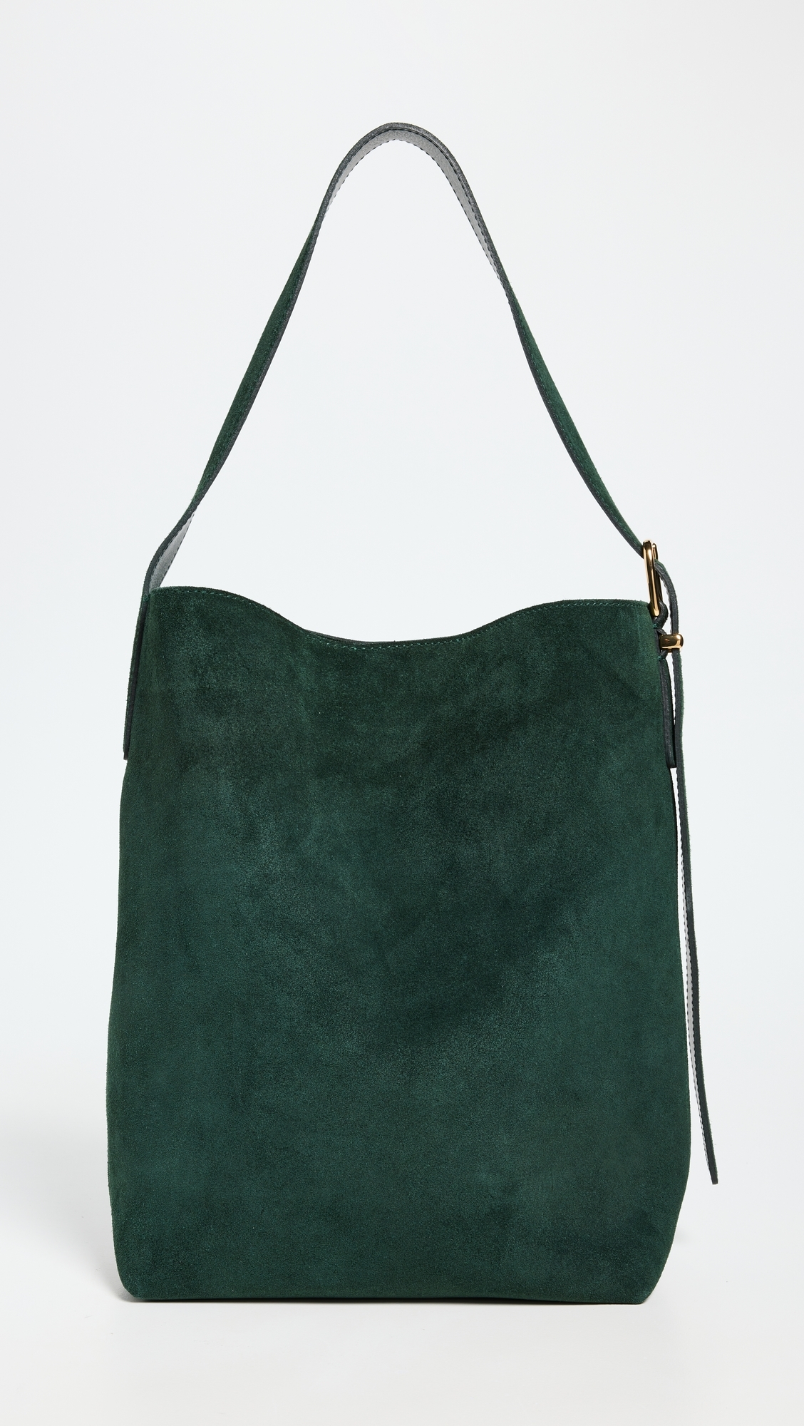 Essentials Bucket Tote Suede Luxury Forest Suede One Size