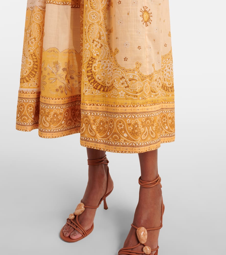 Lucky shirred cotton corset dress