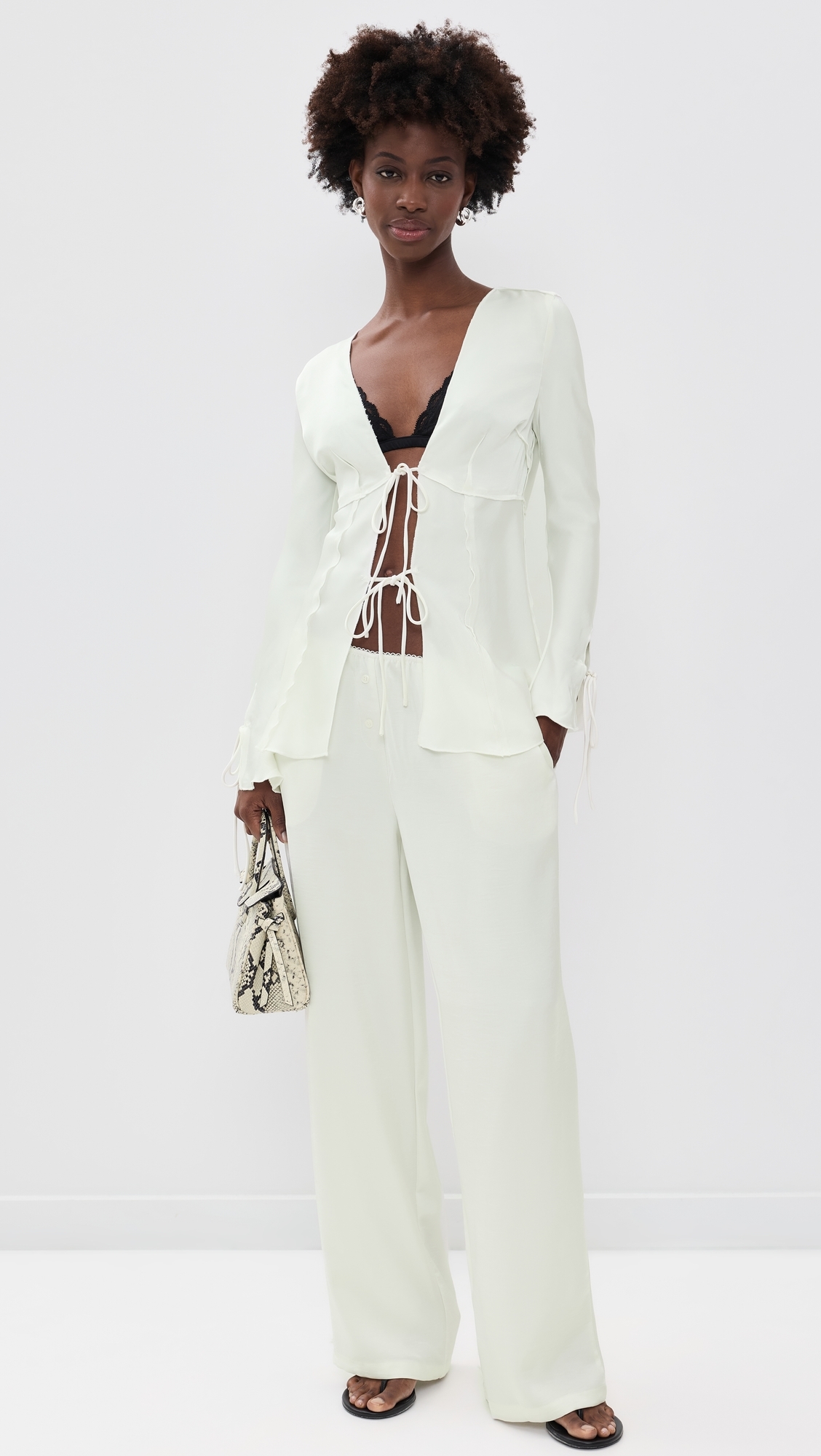 Veil Blouse Porcelain