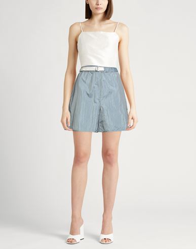 Woman Shorts & Bermuda Shorts Light blue Size 2 Polyamide, Silk