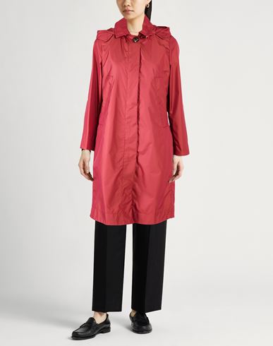Woman Overcoat & Trench Coat Brick Size 4 Polyester