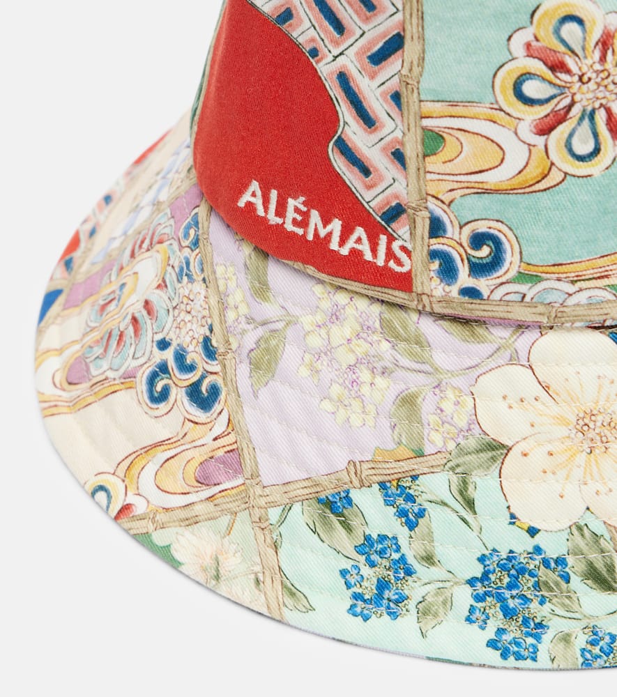 Alémais Bianca floral cotton bucket hat
