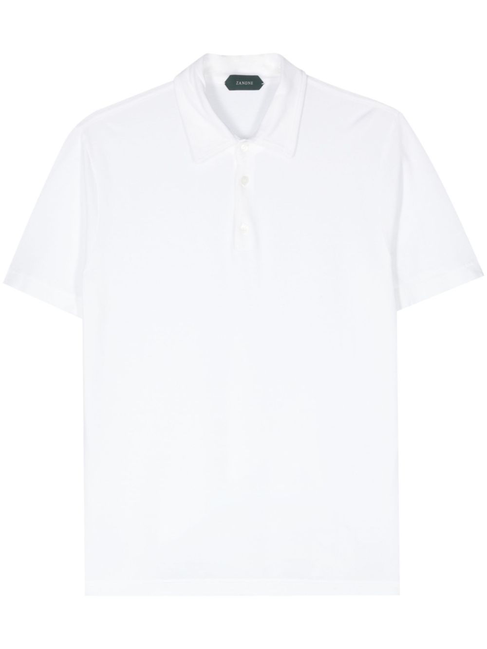 Organic-cotton polo shirt - Blue