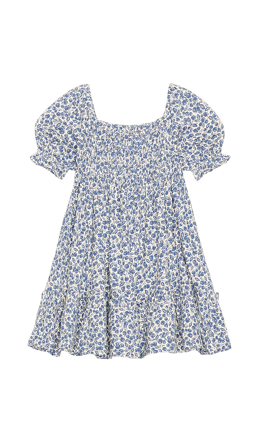Polo Ralph Lauren Short Sleeve Jersey Knit Floral Smocked Dress in Blue. - 2 also