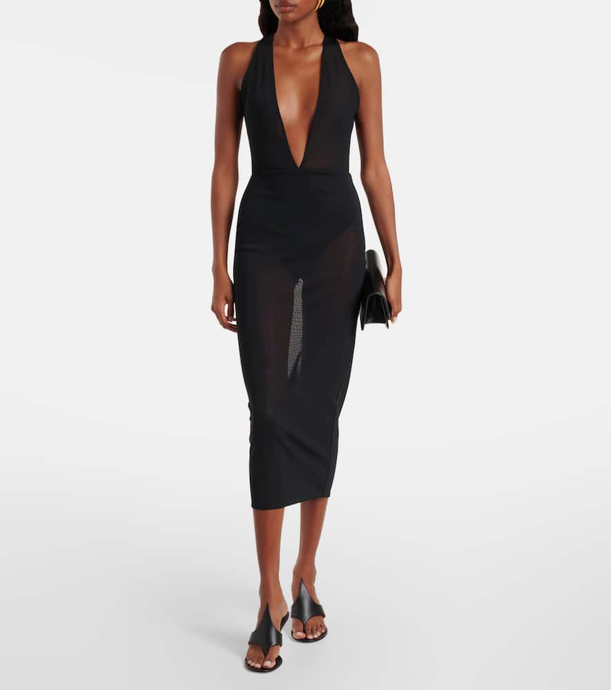 Sheer midi dress