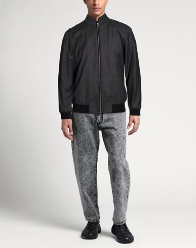 Man Jacket Charcoal Size 36 Virgin Wool, Elastane