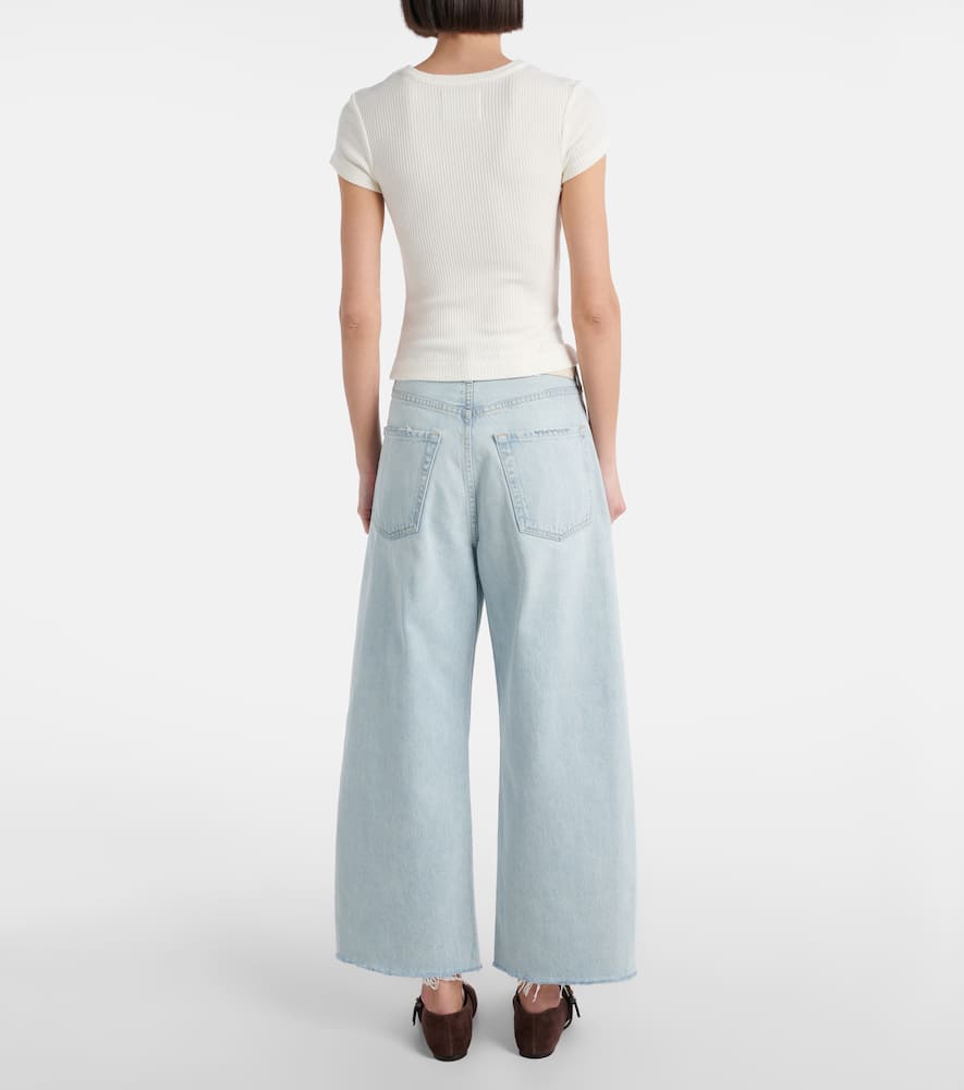 Nello ribbed-knit T-shirt