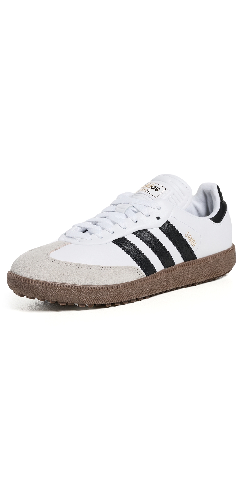 Samba Spikeless Golf Shoes Ftwr White/Core Black/GumW
