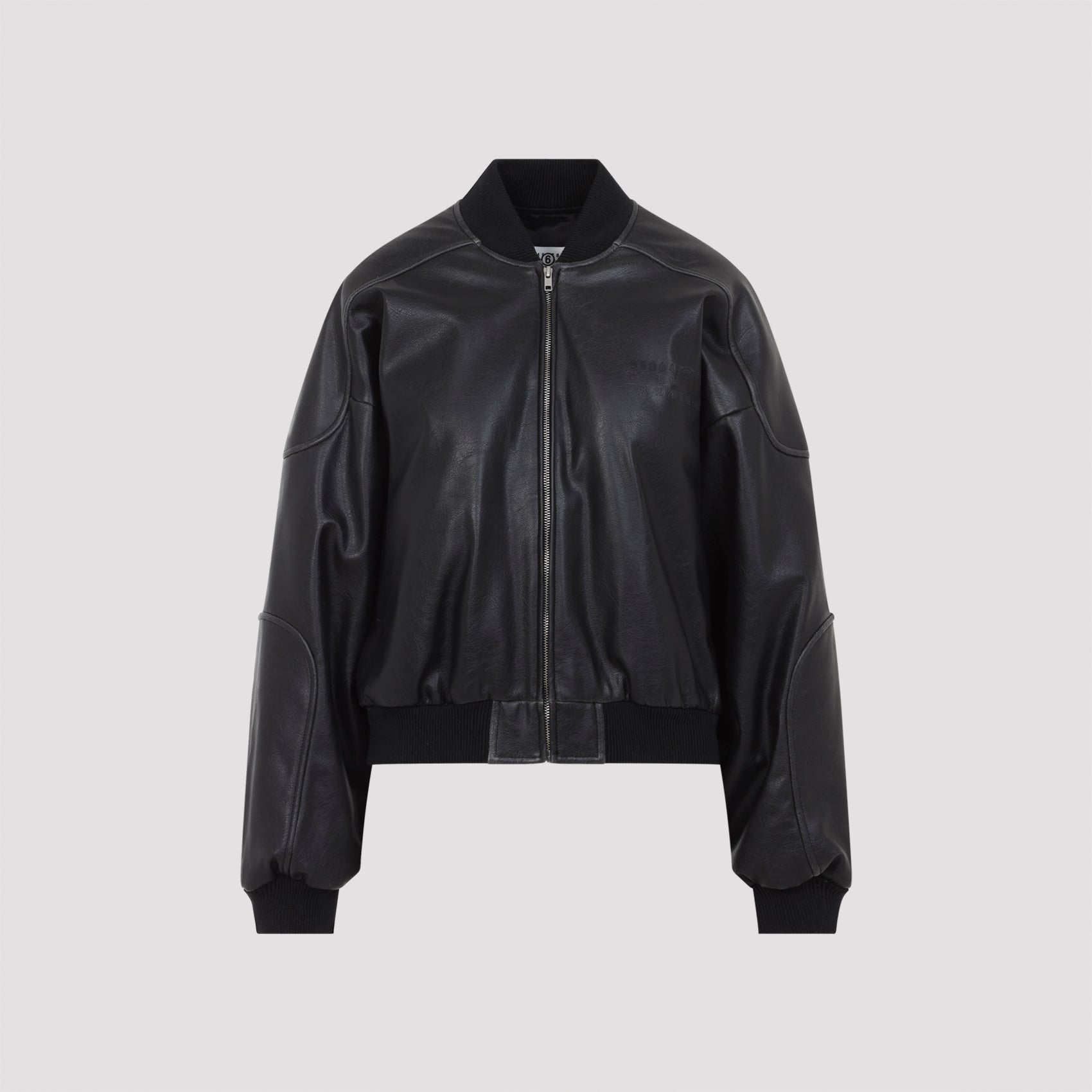 ? No brand-Bomber Jacket in Artificial Leather, 100% Polyester