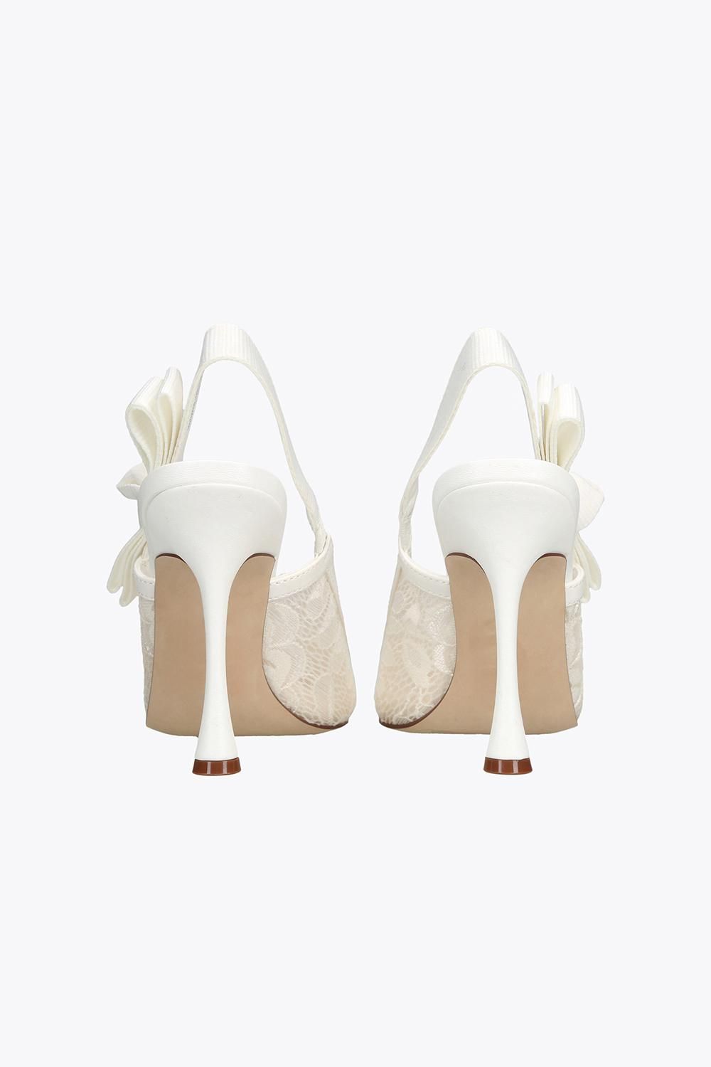 STEVE MADDEN Women's 'Brylie White Lace' Fabric Hee
