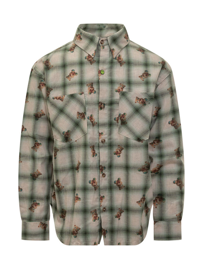 Green Regular Checks Shirt