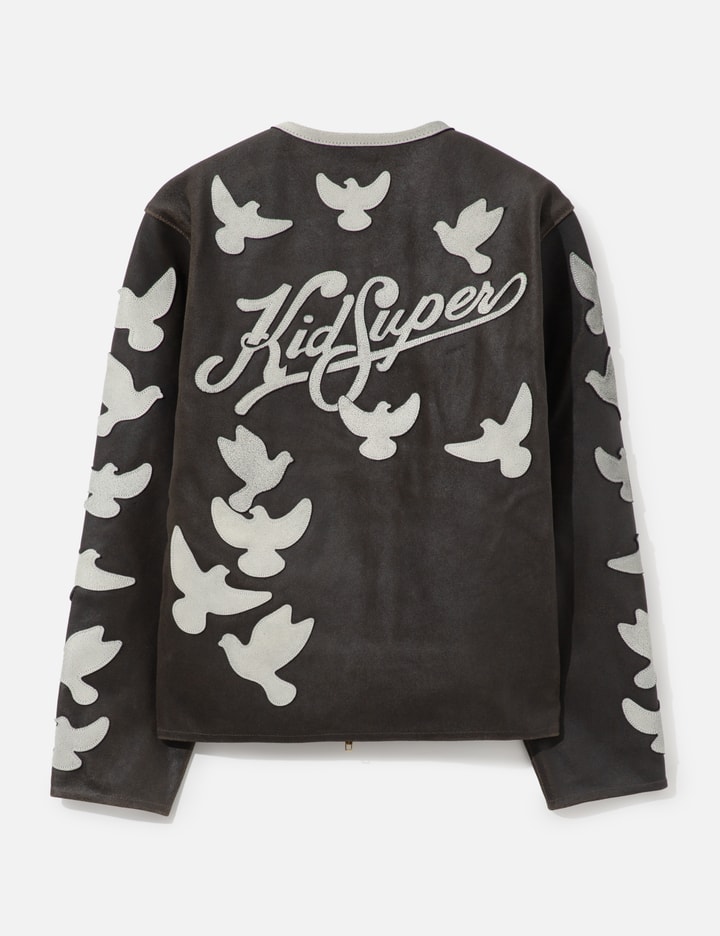 Doves Distressed Leather Moto Jacket