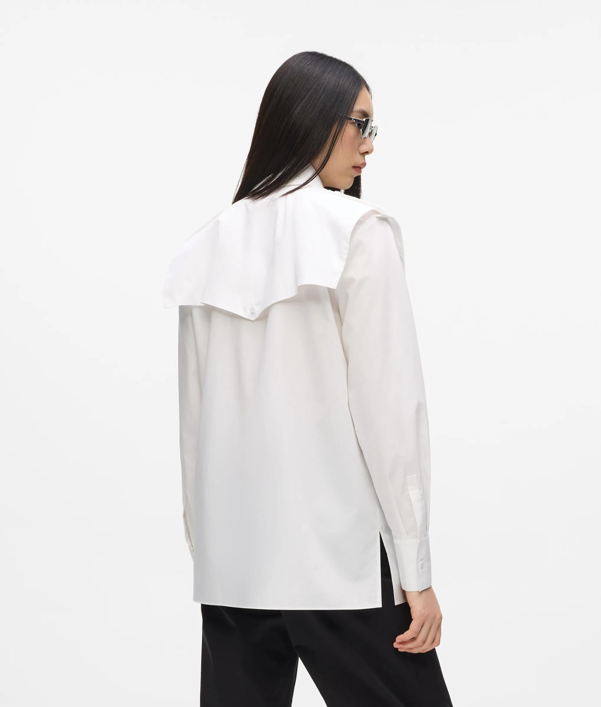 Karl Lagerfeld - Archiv Popeline-hemd, Damen, Weiss, Größe