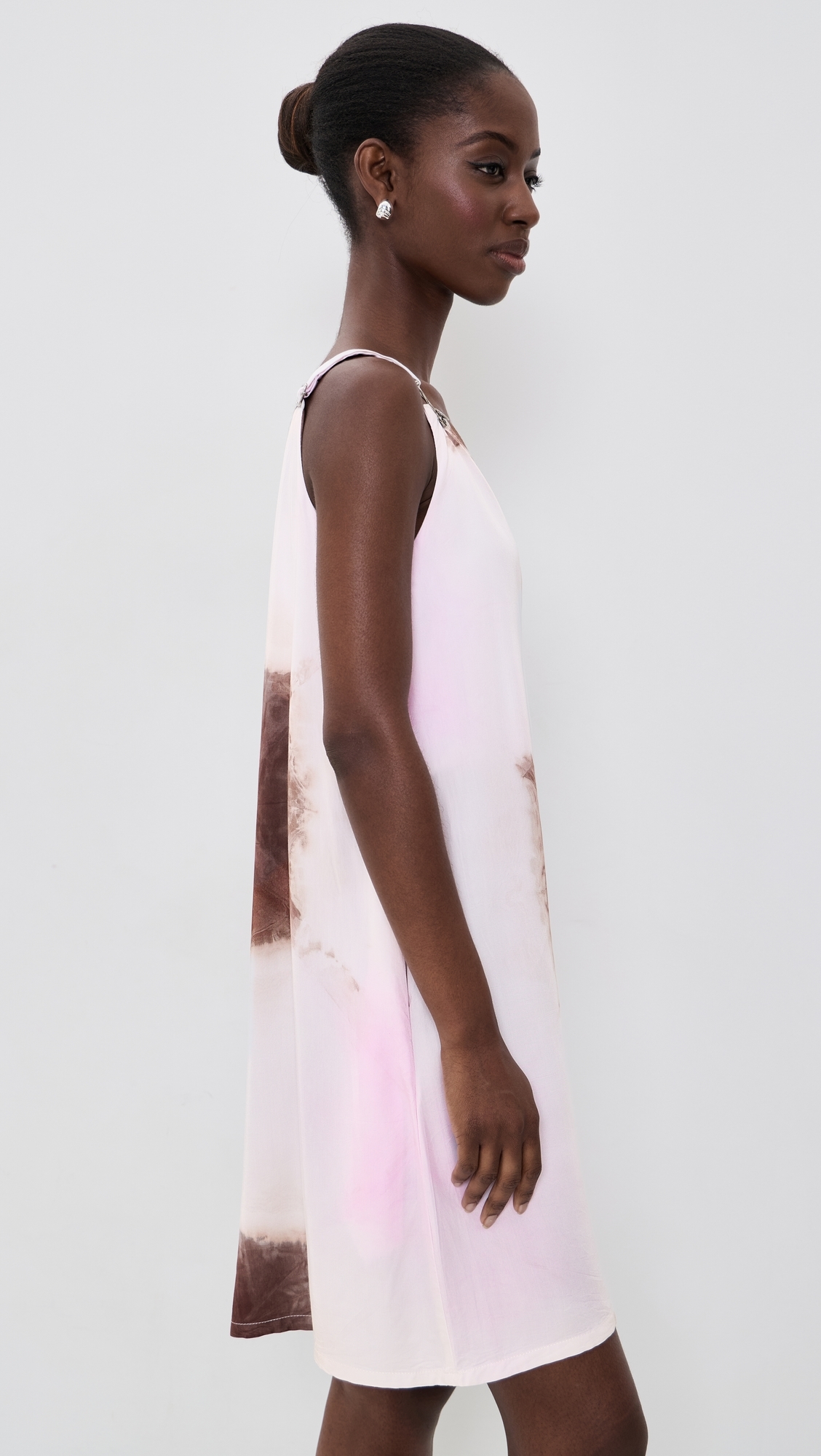 Fola Dress Pink/Brown/White