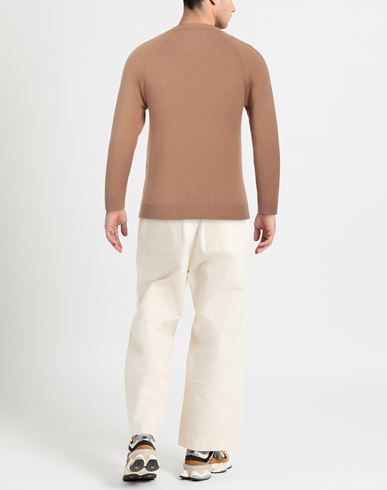 Officina 36 Man Sweater Camel Size S Viscose