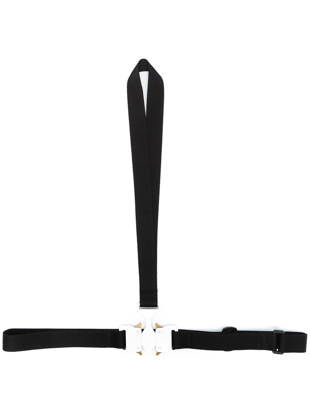 Logo buckle-detail belt - Black