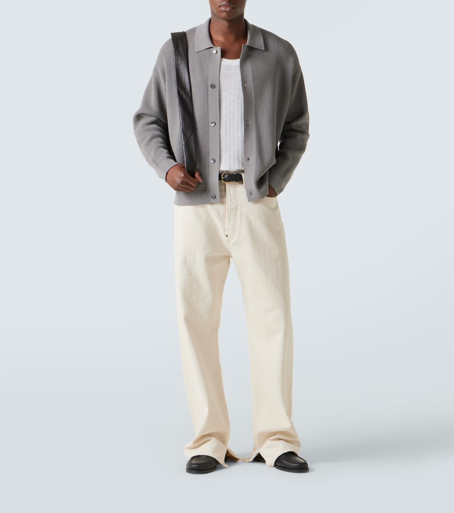 Open-knit cardigan