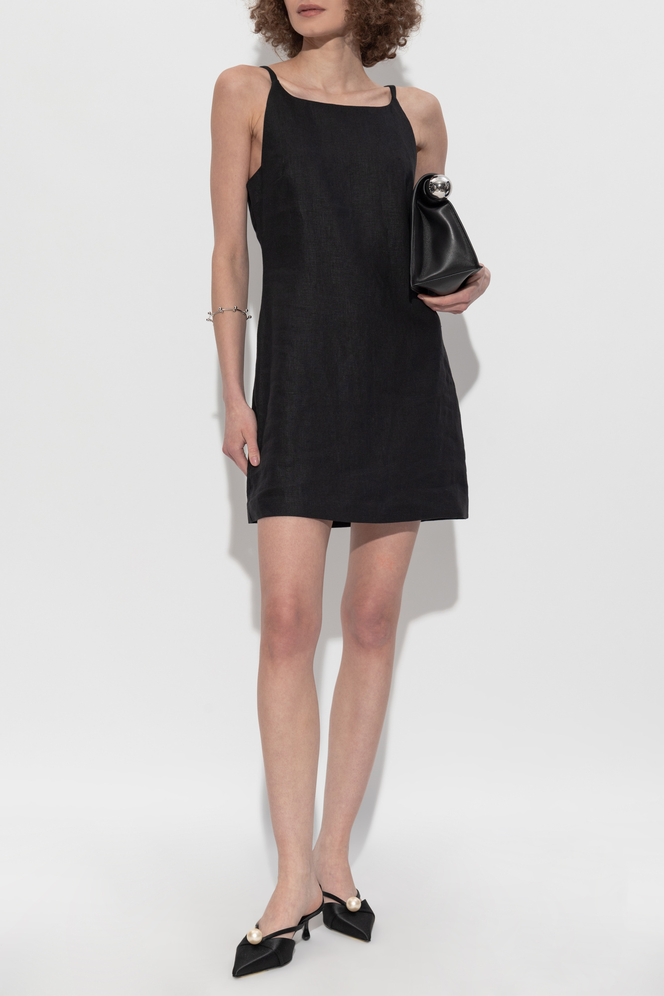 "Neve" Strap Dress, Women's, Black
