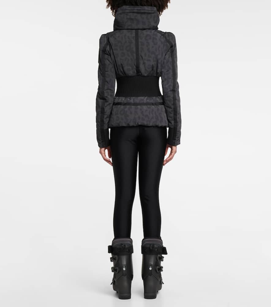 Jet Set Raffaella leopard-print ski jacket