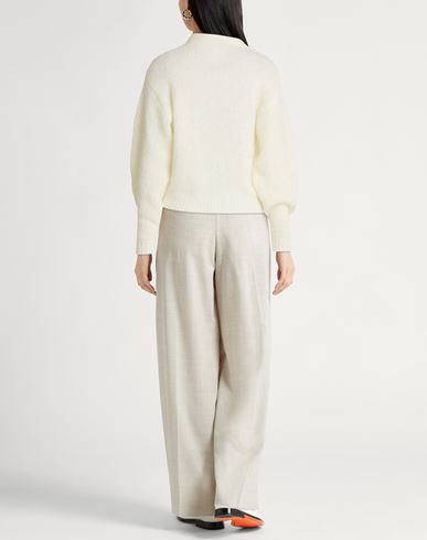Woman Sweater Cream Size L Mohair wool, Polyamide, Elastane