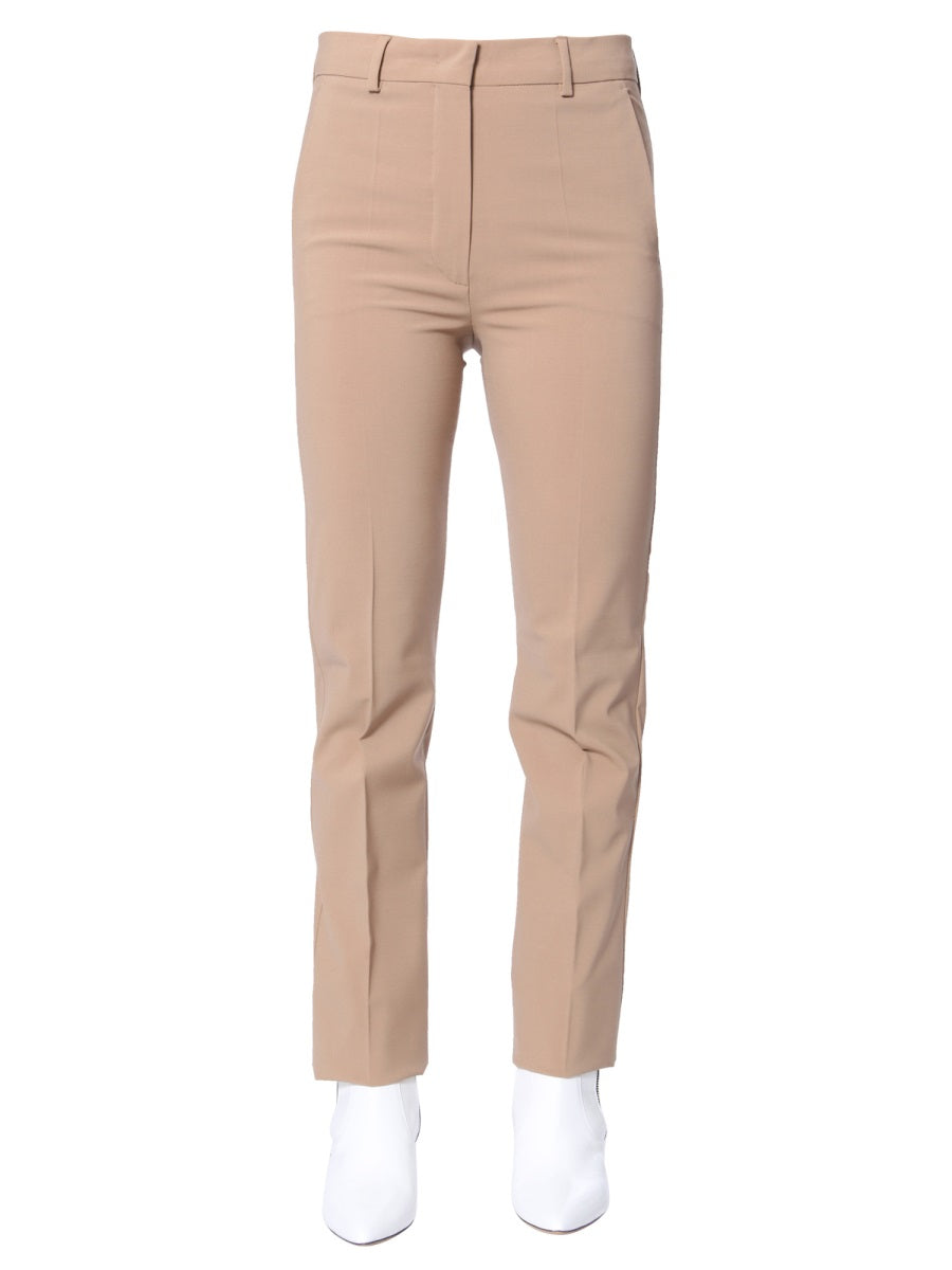 Sophisticated Women's Trousers with Zip and Hook Closure