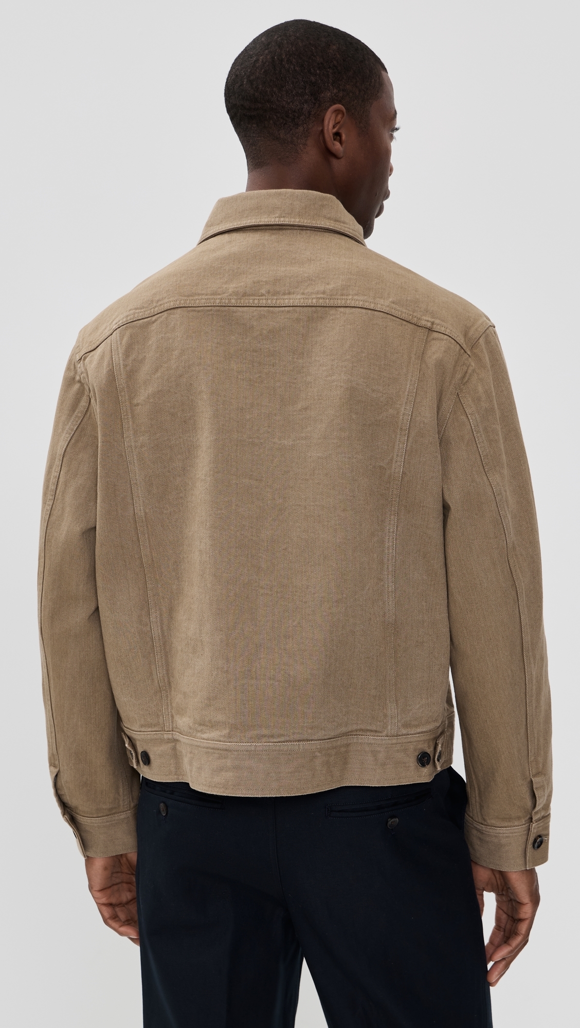 Sulphur Dyed Trucker Jacket Washed Brown