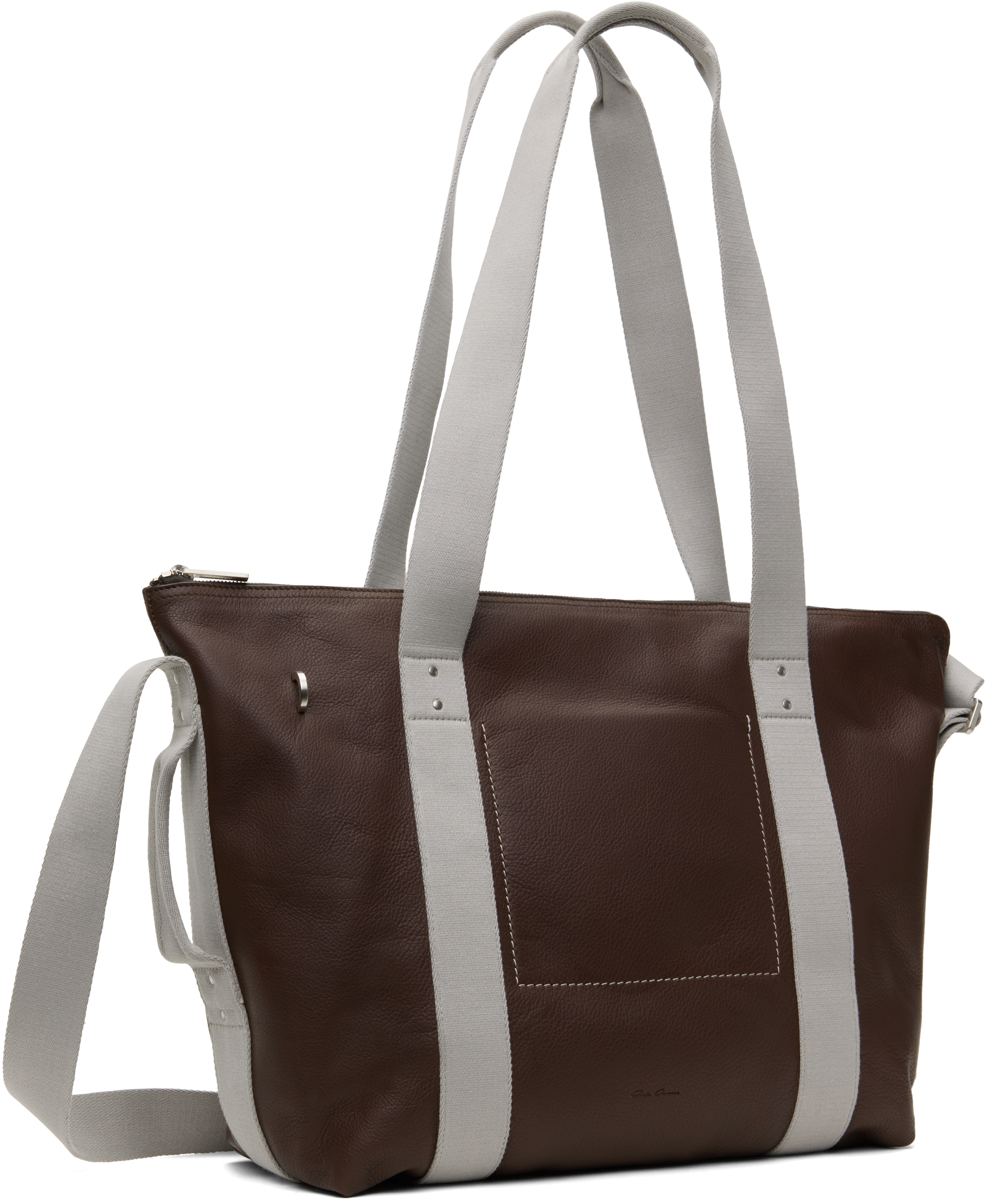 Rick Owens Brown Hollywood Trolley Tote