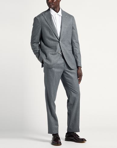 Man Suit Grey Size 44 Virgin Wool
