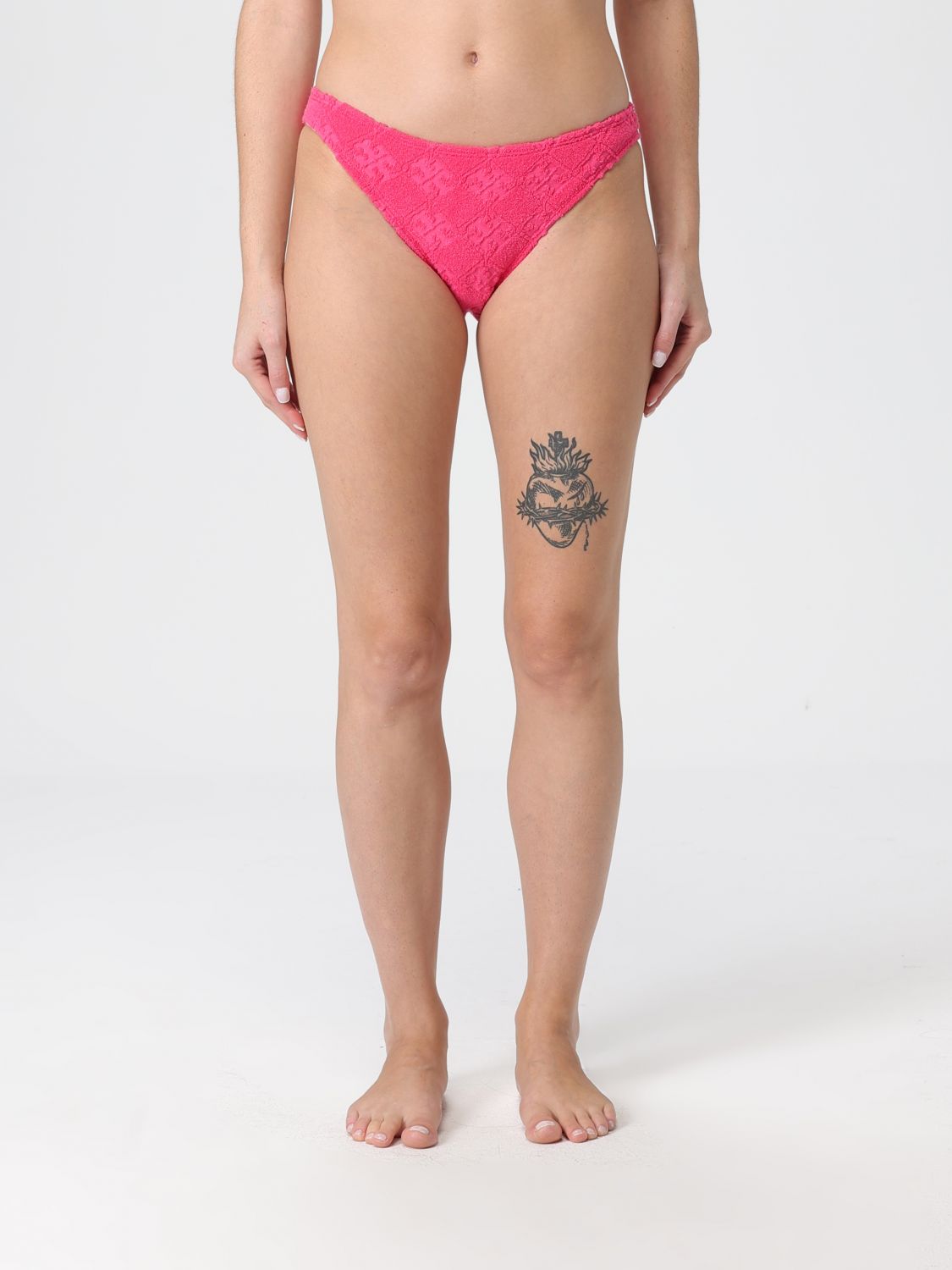 Tory Burch terry-cloth bikini bottoms - Pink