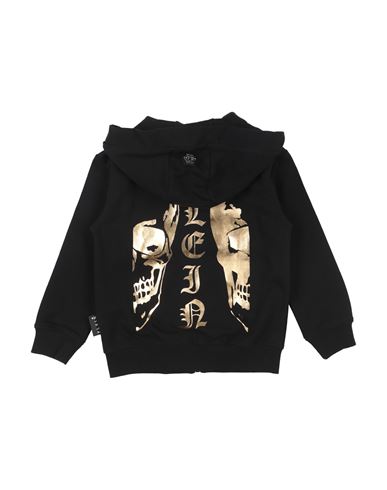 Kid Boy Sweatshirt Black Size 12 Cotton, Elastane