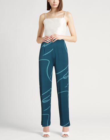 Woman Pants Deep teal Size 1 Viscose, Elastane