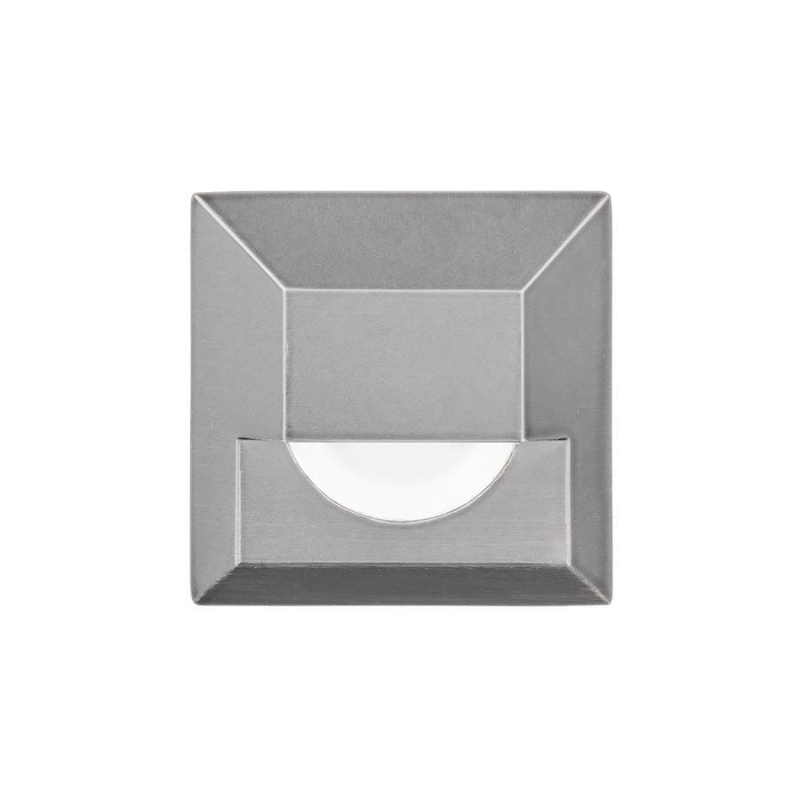 WAC Lighting 1-Light LED 12V Square Step and Wall Light in Stainless Stee