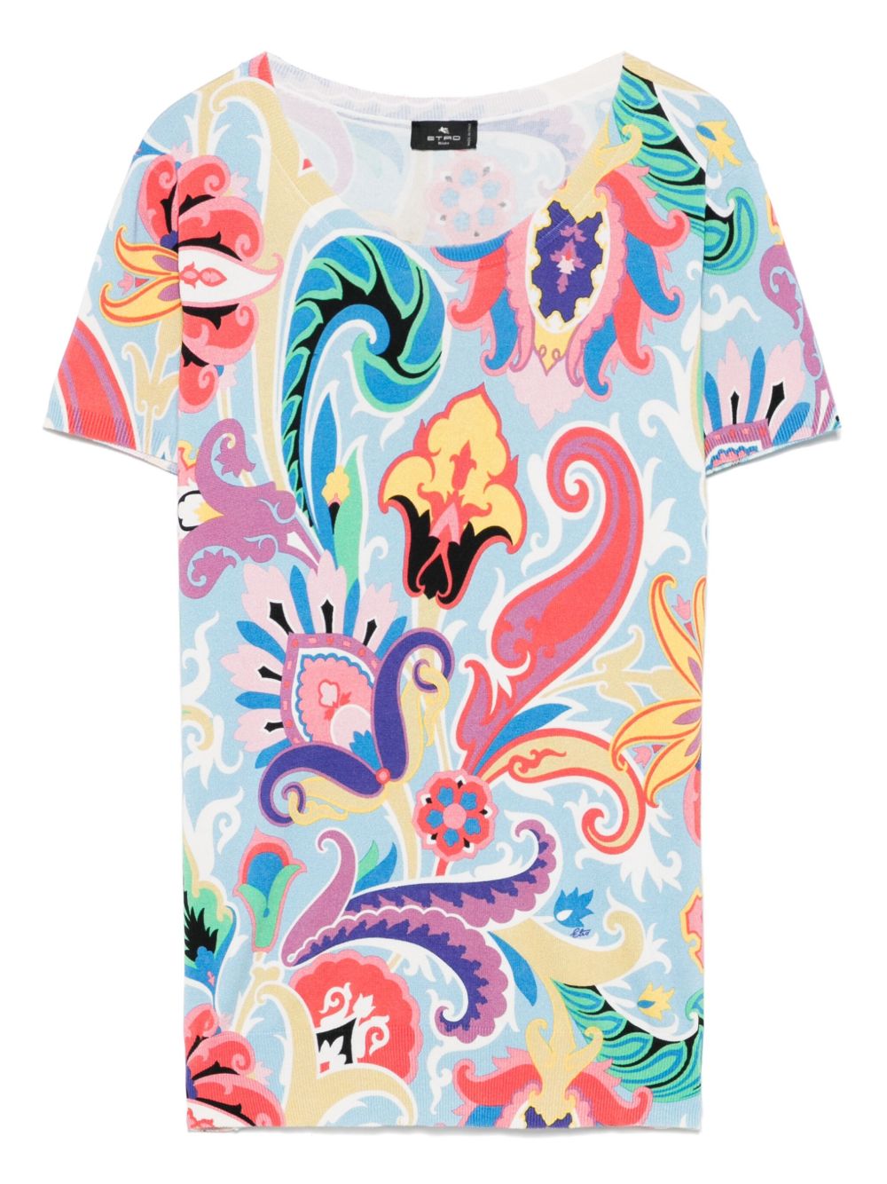 ETRO paisley-print T-shirt - Blue
