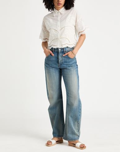 Woman Shirt White Size 3 Cotton