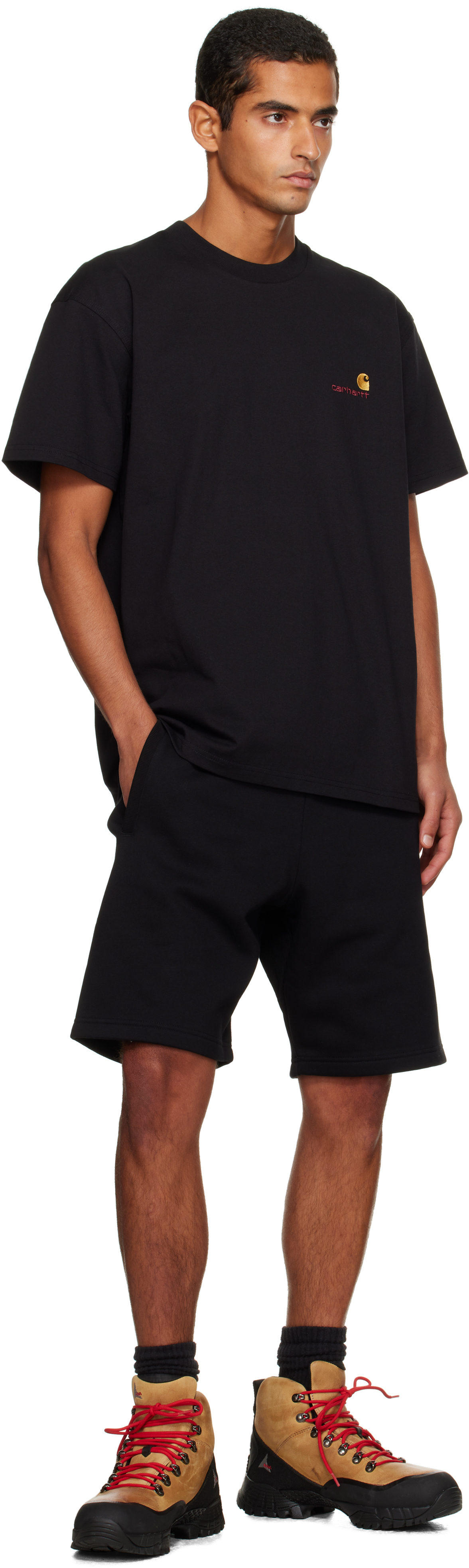 Black Chase Sweat Shorts