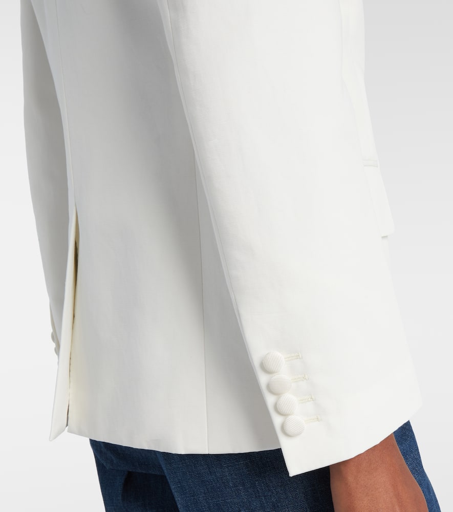 Cotton and linen blazer