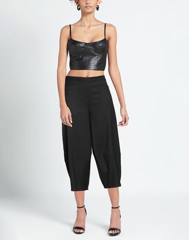 Pre't A Porte'r Woman Pants Black Size 2 Polyester, Viscose, Elastane
