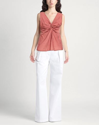 Woman Top Rust Size S Lyocell, Polyester