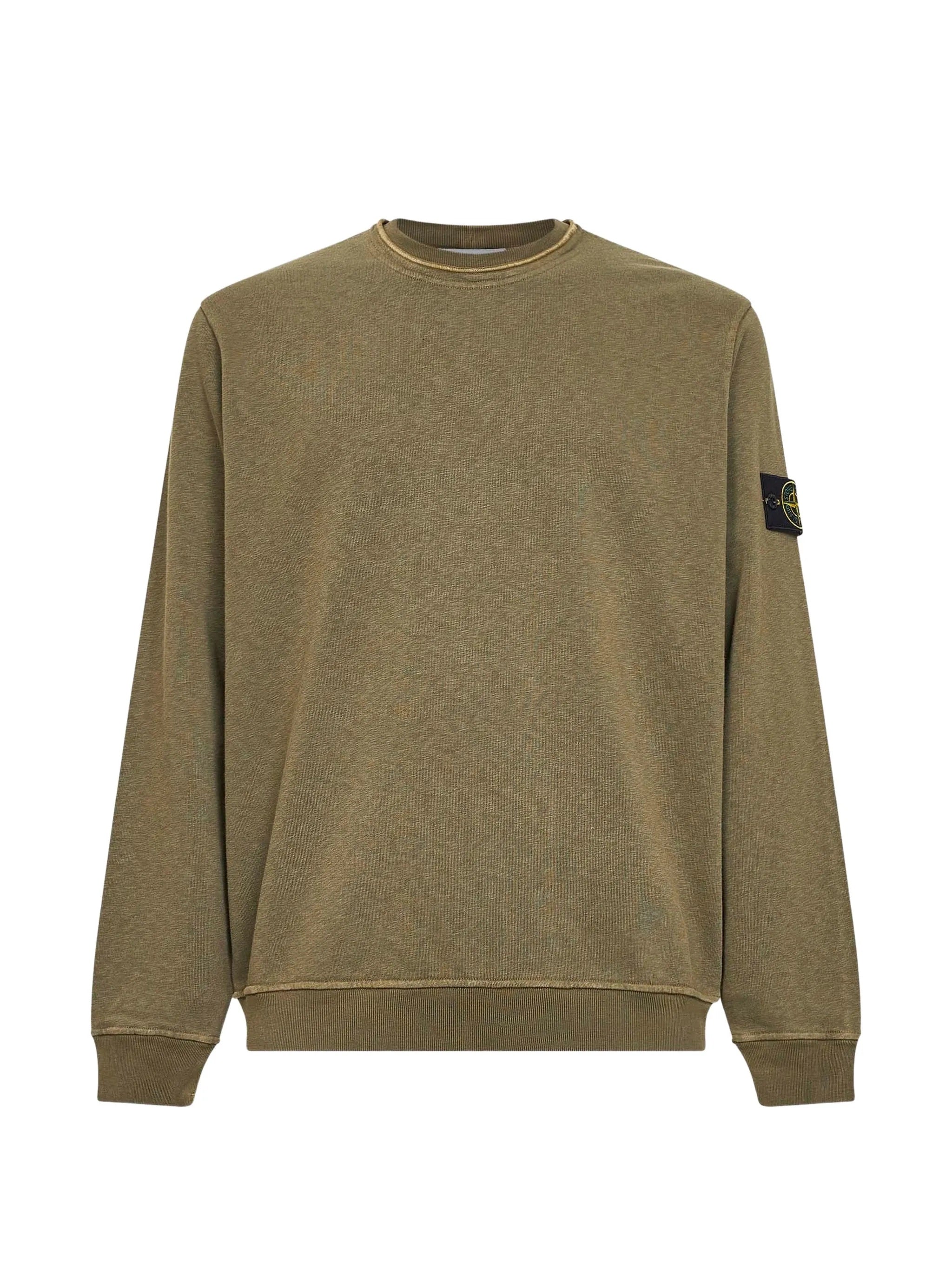 Badge Cotton Crewneck Sweatshirt