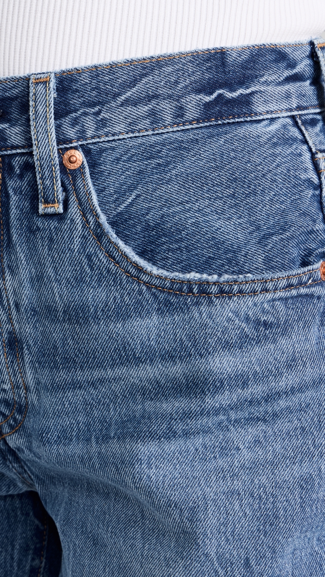 501 Mid Thigh Shorts Blue Beauty