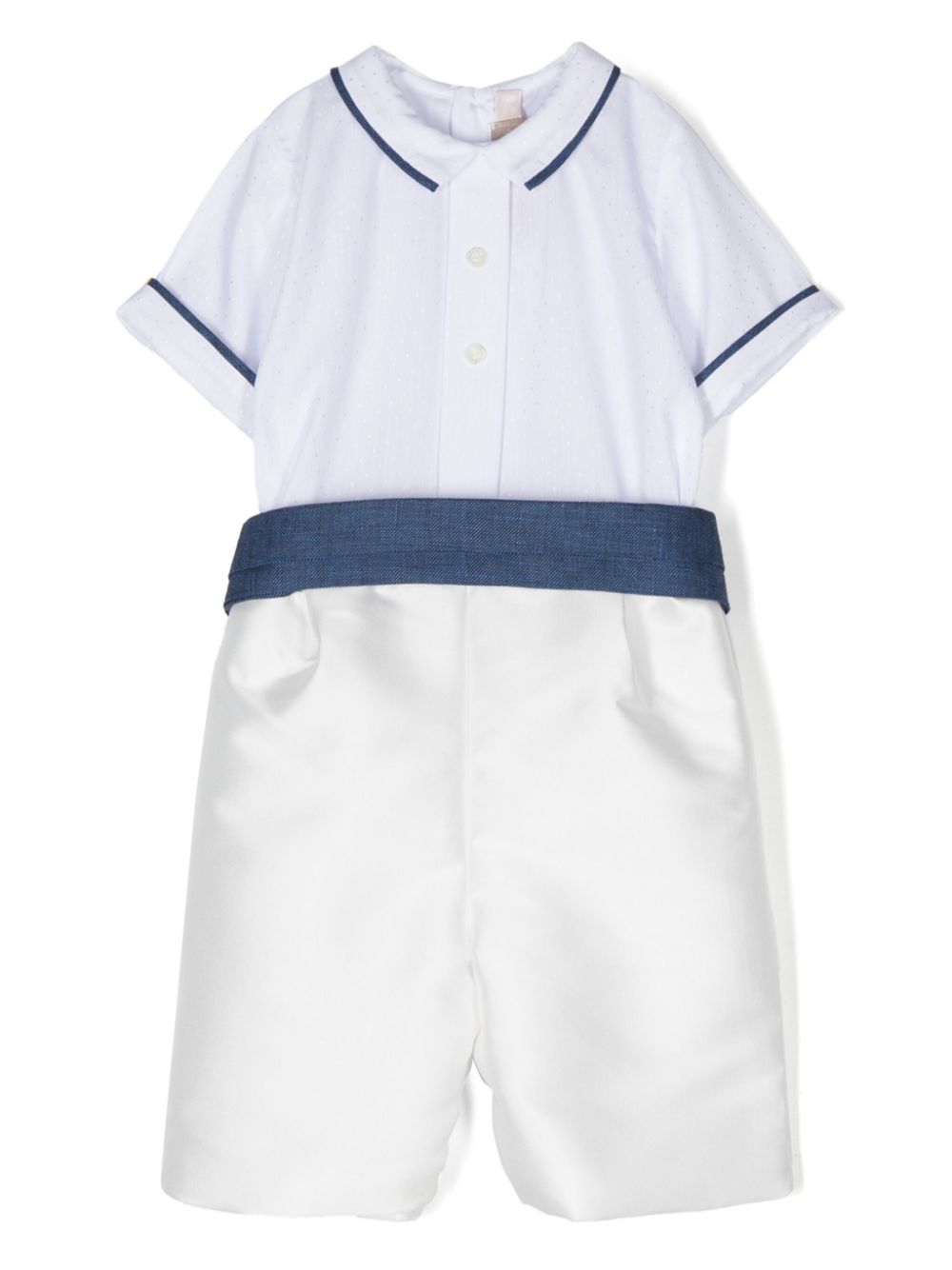 Striped trouser set - Neutrals