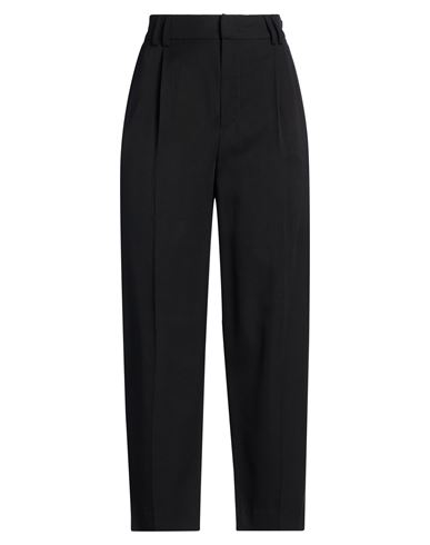 Woman Pants Black Size 8 Lyocell, Cotton