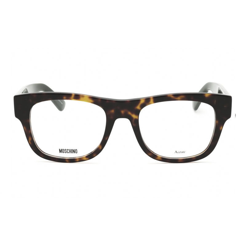 MOS646008600 Tortoiseshell Square Full-Rim Eyeglasses — Brown