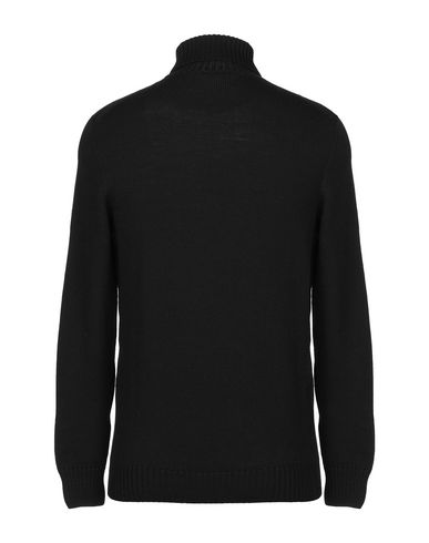 Man Turtleneck Black Size 34 Merino Wool