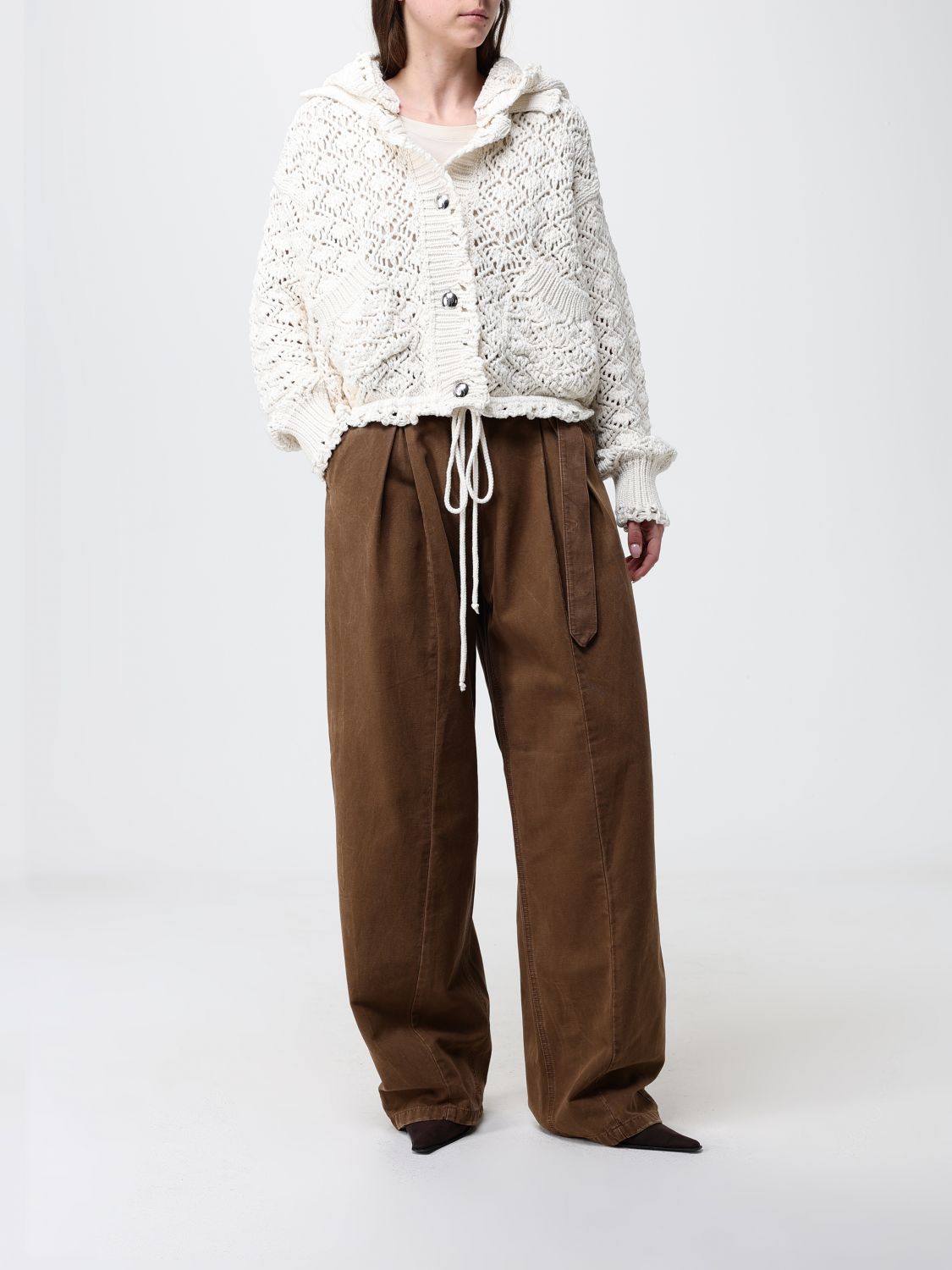 Pants Woman color Brown