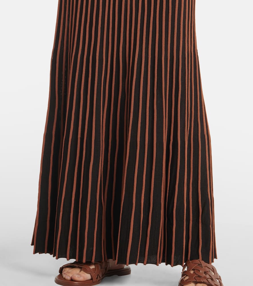 Staud Claretta pleated maxi dress