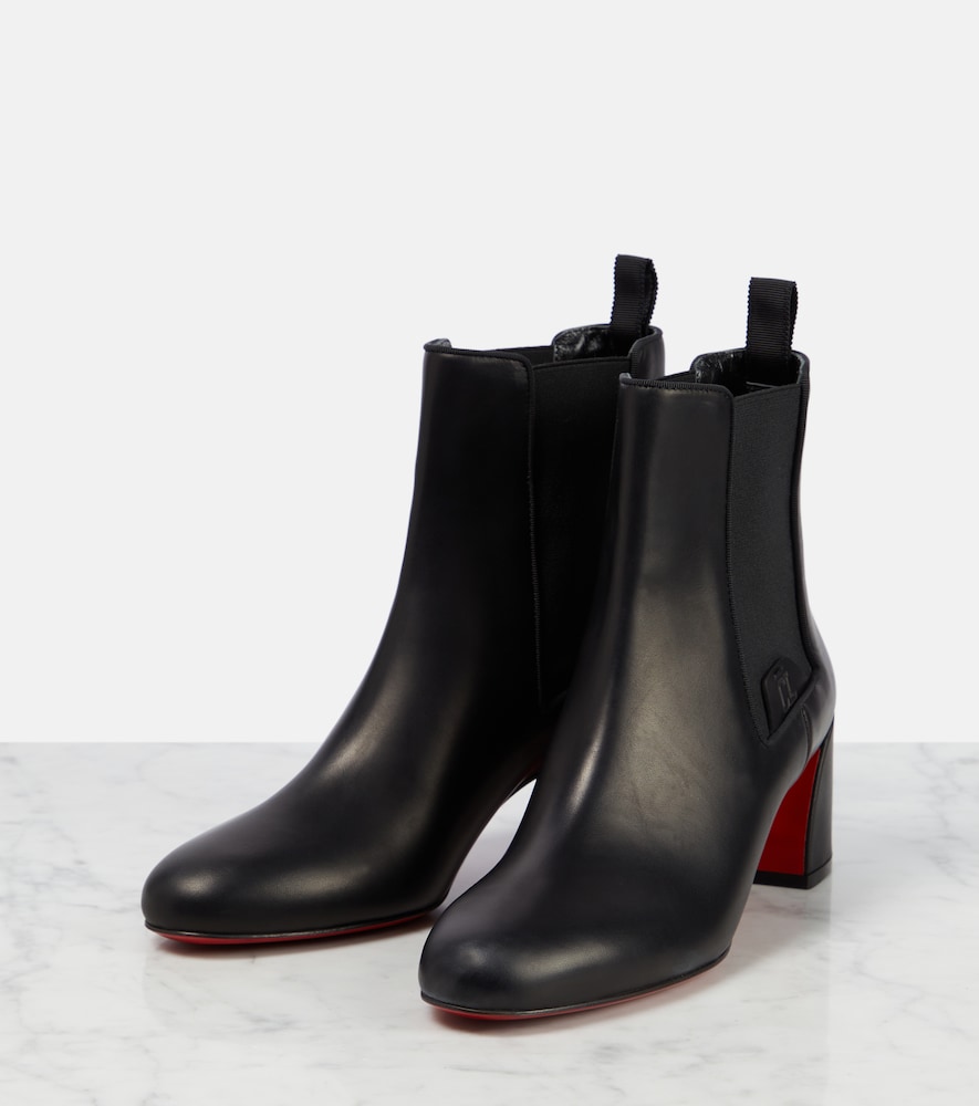 Turelastic leather ankle boots